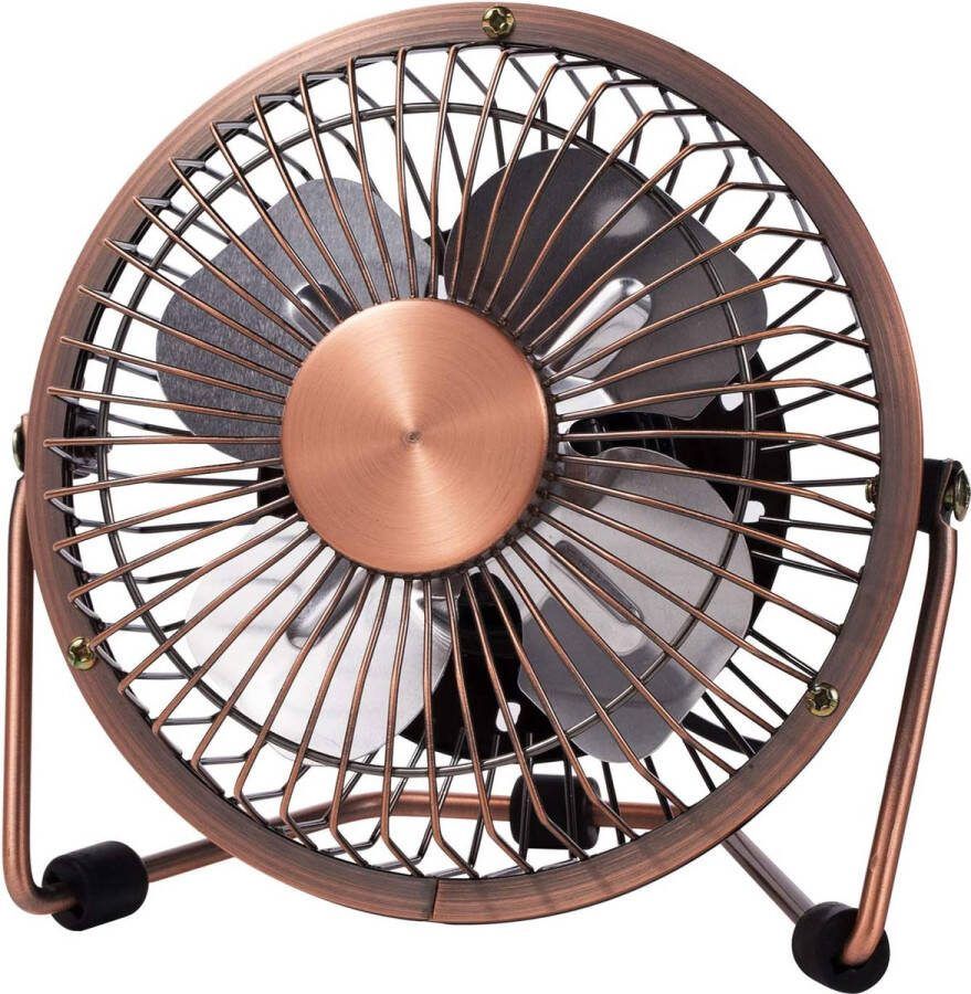 Slimme Deals 2 stuks Vintage Draagbare Mini USB-ventilator Retro look Aansluiten op PC Laptop Auto USB-poort Bureauventilator Autoventilator