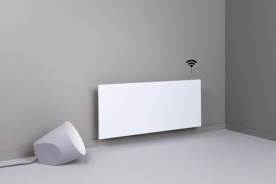 Slimmeheater Elektrische kachel met WiFi Wit 2000 Watt