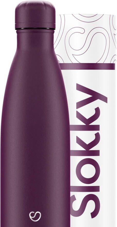 Slokky Matte Purple Thermosfles & Dop 500ml