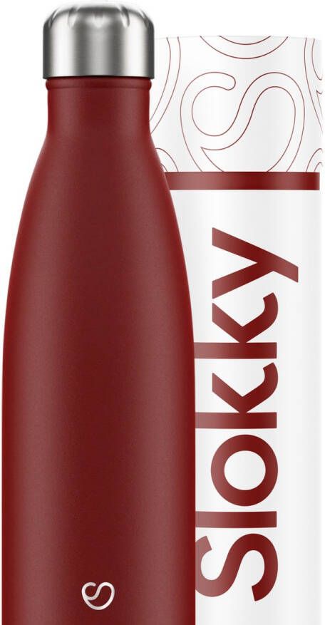 Slokky Matte Red Thermosfles & Drinkfles 500ml