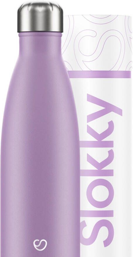 Slokky Pastel Purple Thermosfles & Drinkfles 500ml