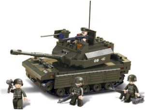 Sluban Tank Met 5 Poppetjes Constructiespeelgoed
