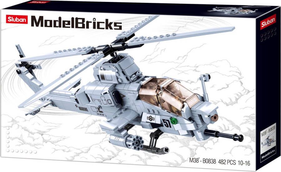 Sluban M38-B0838 Helikopter Constructiespeelgoed Modelbouw