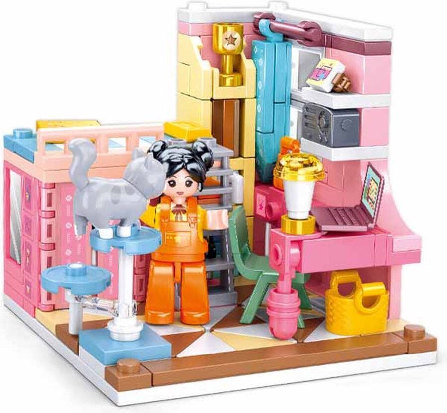 Sluban Slaapkamer Bouw blokken Bouw set Slaapkamer set