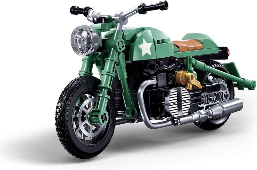 Sluban M38-B1133 Motorfiets R75 City speed champions Adventure Classic Creator STEM motor racers speelgoed Expert technisch bouwpakket voor kinderen en volwassenen 215 bouwstenen (compatibel met Mould King of Lego stenen)