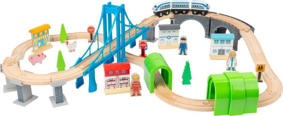 Small Foot Speelgoedtrein Bridge Hout Junior 24-delig