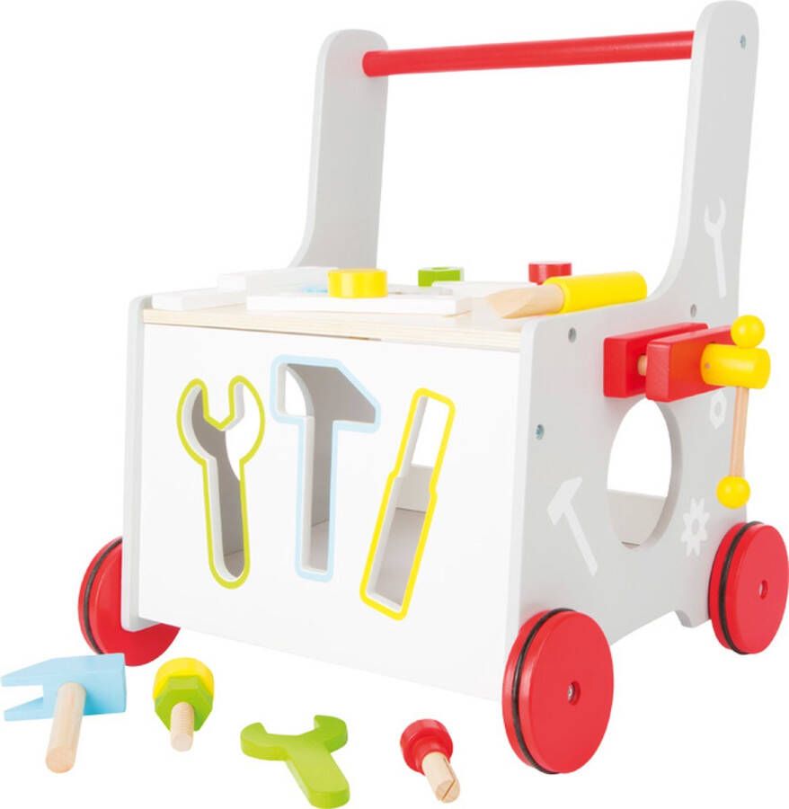 Small Foot Company Baby Gereedschap Loopwagen Houten speelgoed vanaf 1 jaar