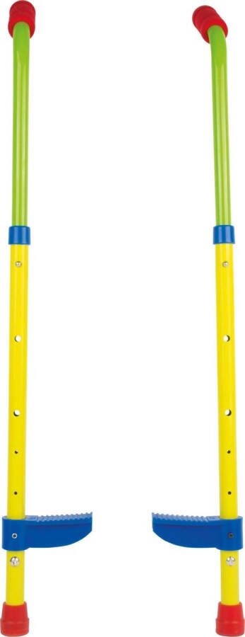 Small foot Kinder stelten Metaal Verstelbare lengte: 69 5 89 5 cm Geel Groen Rood Blauw