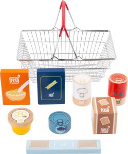 Small Foot Company small foot Groceries Set in a Shopping Basket fresh