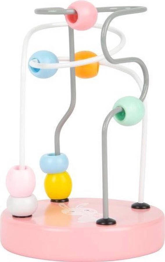 Small foot Pastel konijn kralenspiraal Houten speelgoed vanaf 1 jaar