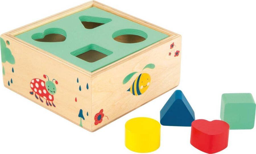 Small foot Houten Vormenstoof met Blokken Natuur 5dlg