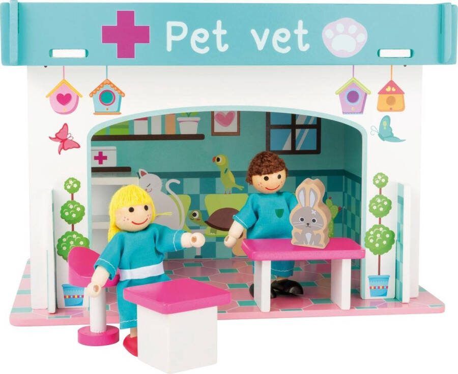 Small foot Speelhuis dieren arts met accessoires Houten speelgoed vanaf 3 jaar