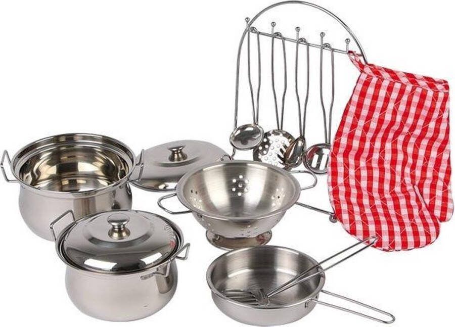 Small foot Metalen Kinder Kookgerei Set 13dlg
