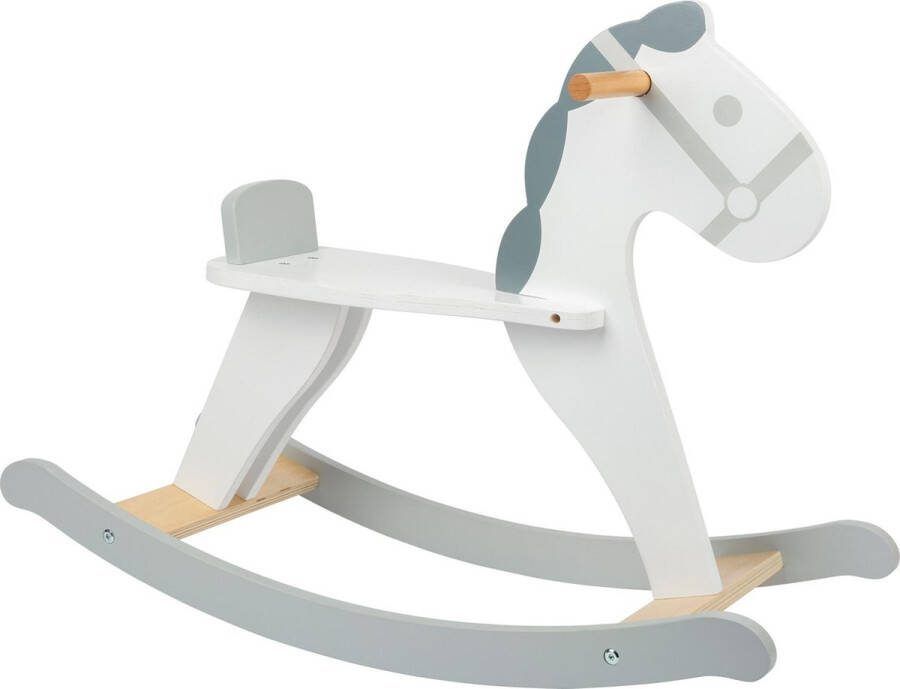 Small foot Hobbelpaard Skandi Junior Hout 70 Cm Wit grijs