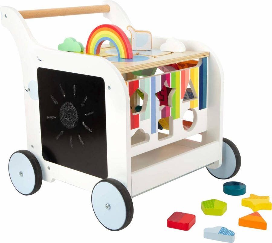 Small foot Houten Baby Walker Loopwagen Bloemen