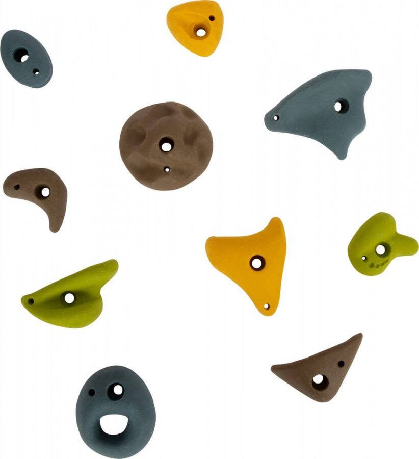 Small foot Klimgrepen klimwand klimmuur klimstenen grepen stenen grip binnen en buiten 10 stuks
