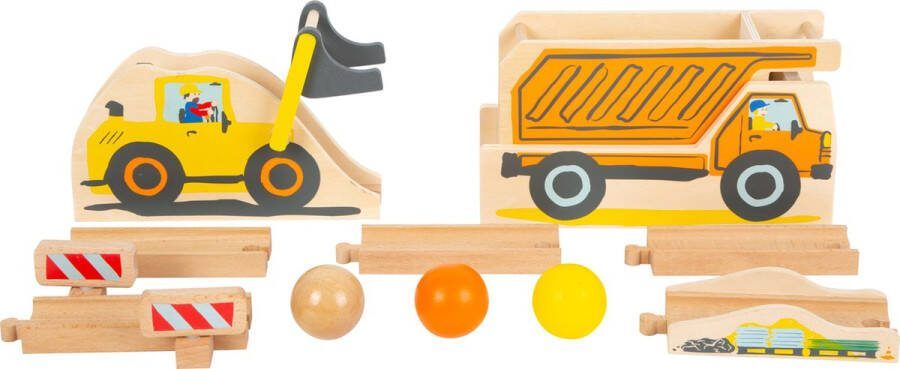 Small foot Houten Knikkerbaan Junior Bouwplaats 10dlg