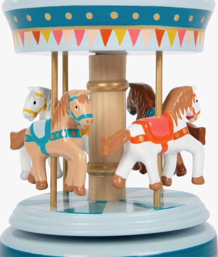 Small foot Muziekdoos paardencarrousel circus muziekdoosjes hout vanaf 0 jaar