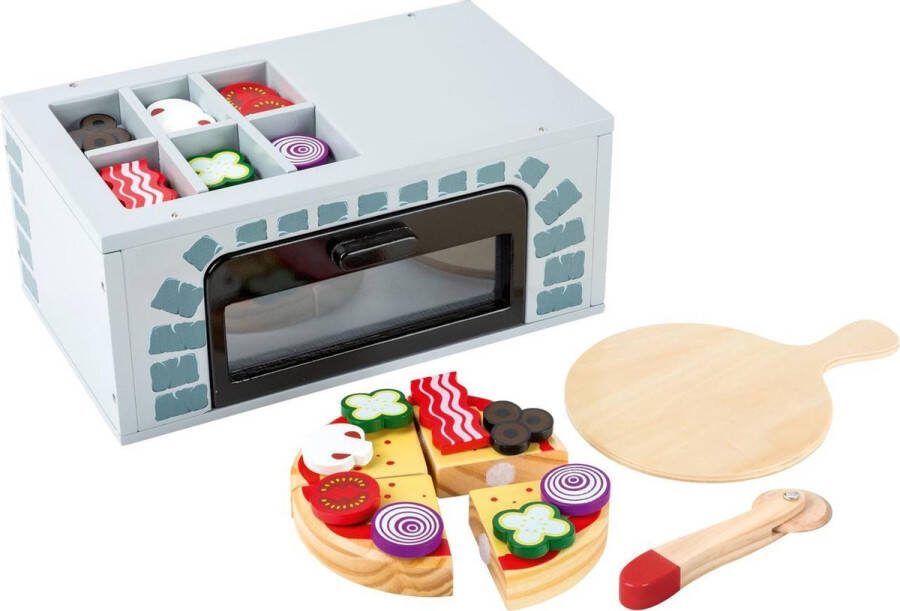 Small Foot pizzaoven 25-delig grijs 28 x 16 x 12 cm