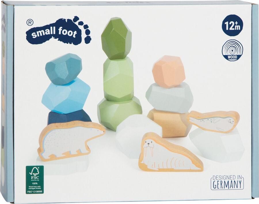 Small foot Balans blokken Arctic FSC Houten speelgoed vanaf 1 jaar