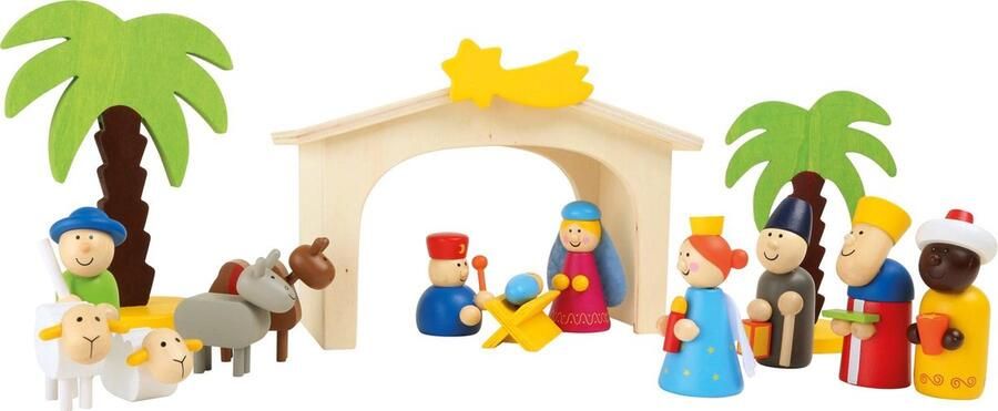 Small foot Houten Kerststal Speelset 15dlg