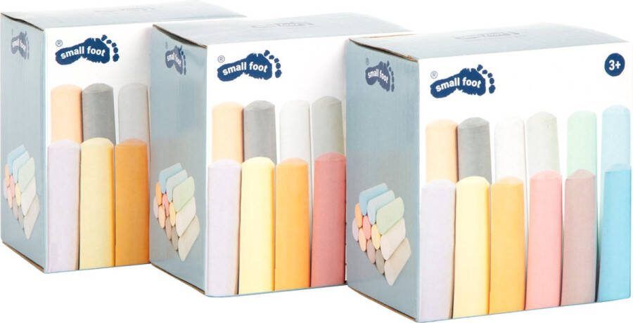 Small Foot Stoepkrijt Set van 3 Doosjes 36dlg.