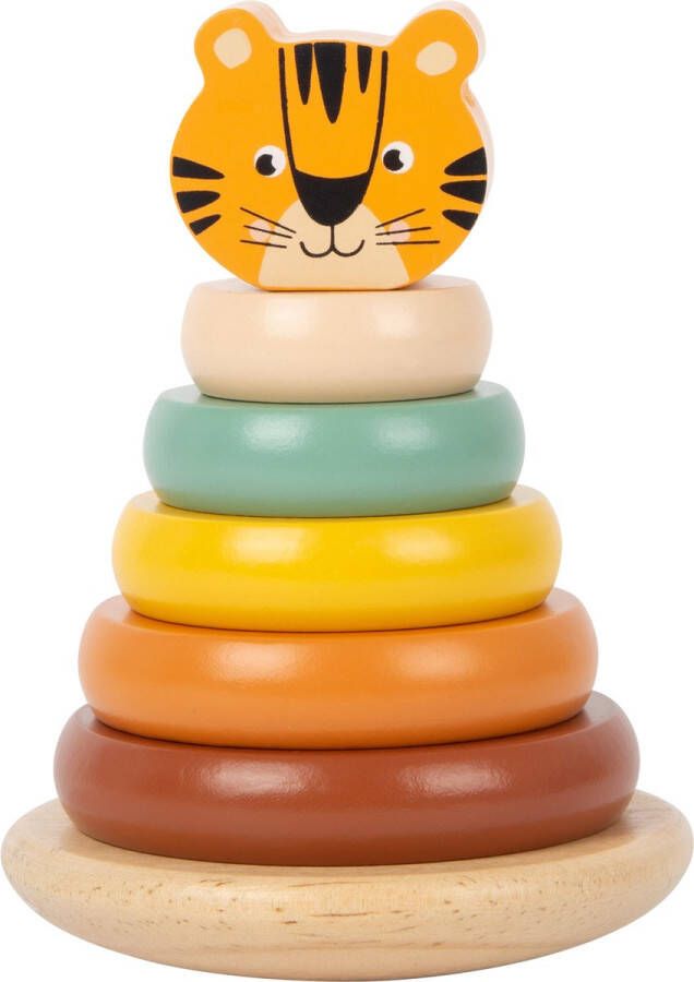 Small Foot Company small foot Tiger Stacking Tower Safari stapeltoren diertjes
