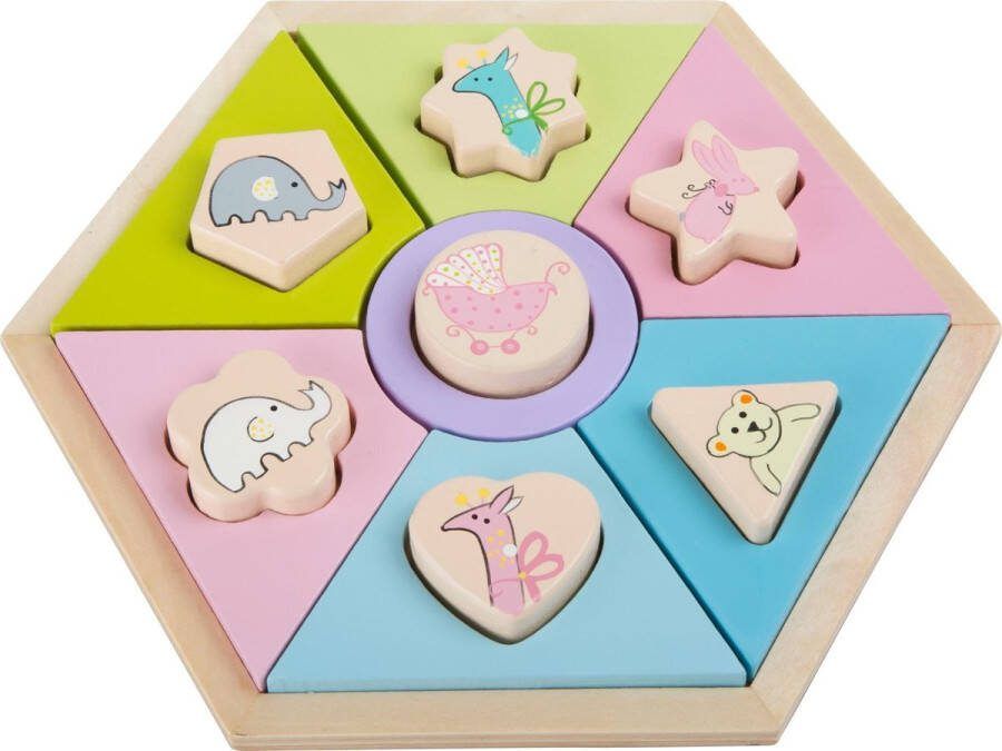 Small foot Vormenpuzzel Circusdieren Junior Hout 14 Stukjes