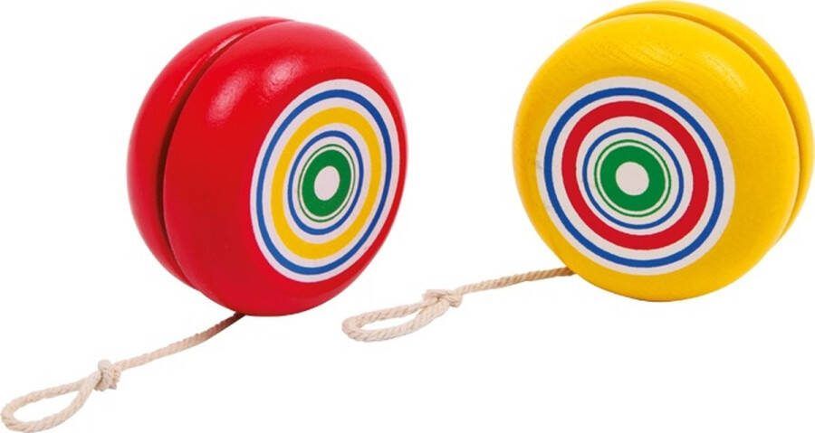 Small foot Houten Jojo Geel en Rood Set van 8
