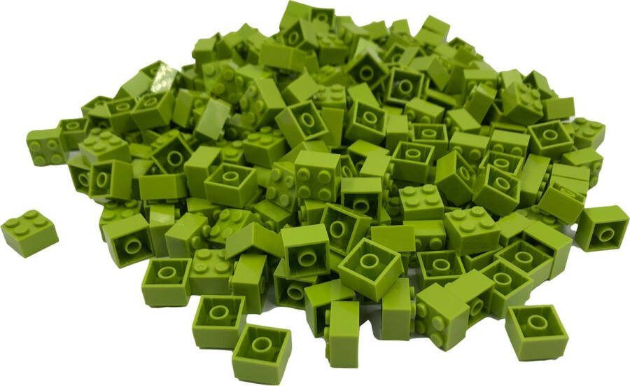 SmallBricks 100 Bouwstenen 2x2 Lime Compatibel met Lego Classic Keuze uit vele kleuren