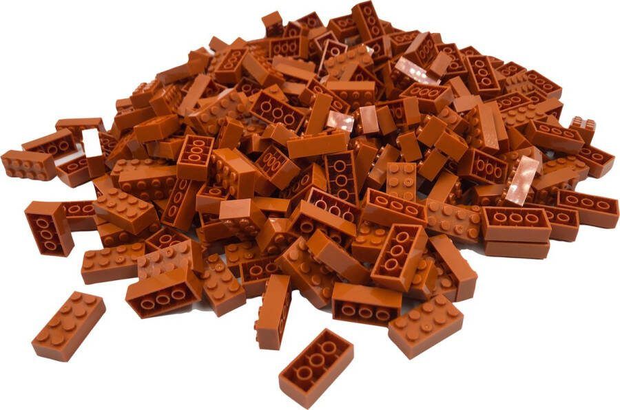 SmallBricks 100 Bouwstenen 2x4 Koffie Compatibel met Lego Classic Keuze uit vele kleuren
