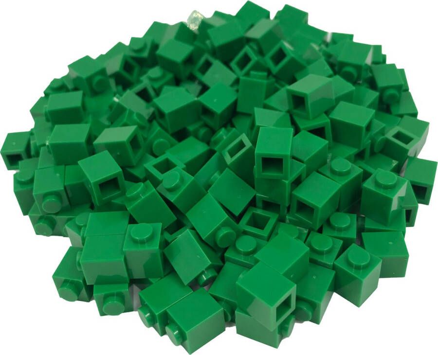 SmallBricks 200 Bouwstenen 1x1 Groen Compatibel met Lego Classic Keuze uit vele kleuren