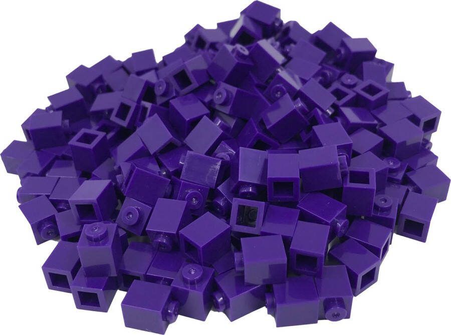 SmallBricks 200 Bouwstenen 1x1 Paars Compatibel met Lego Classic Keuze uit vele kleuren