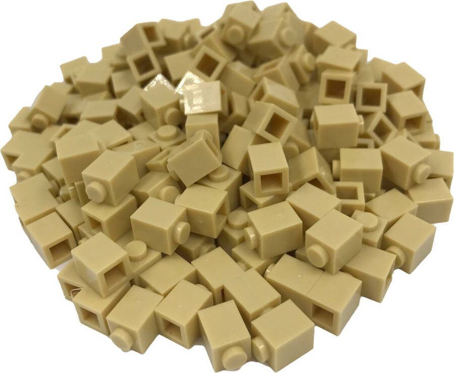 SmallBricks 200 Bouwstenen 1x1 Tan Compatibel met Lego Classic Keuze uit vele kleuren