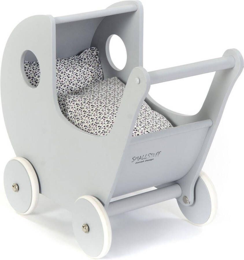 Smallstuff Poppenwagen Lichtgrijs