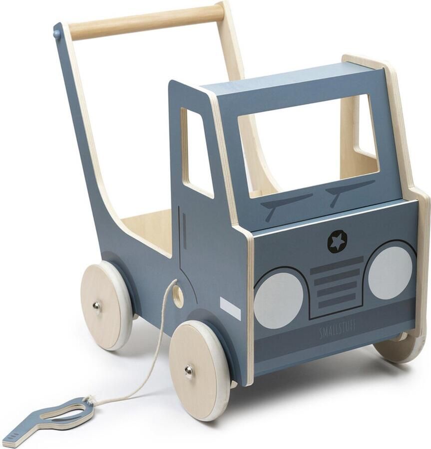 Smallstuff loopwagen vrachtwagen blauw