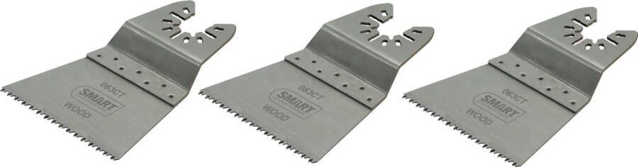 Smart blades UN PRO 63x42mm Blad hout grof 3st voor multitool