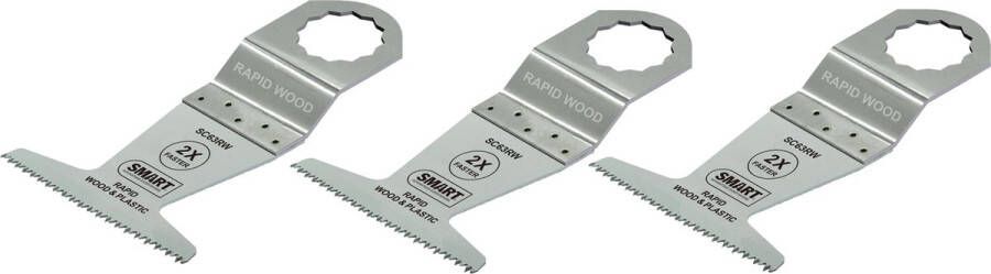 SMART Blades RapidWood Supercut & Vecturo Multitool Zaagblad Hout Plastic 32x51mm 3 stuks