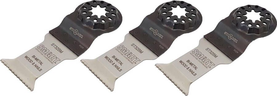 SMART Blades Starlock Multitool Zaagblad Bi-Metaal Hout Spijkers Schroeven Non-Ferro 32x42mm 3 stuks