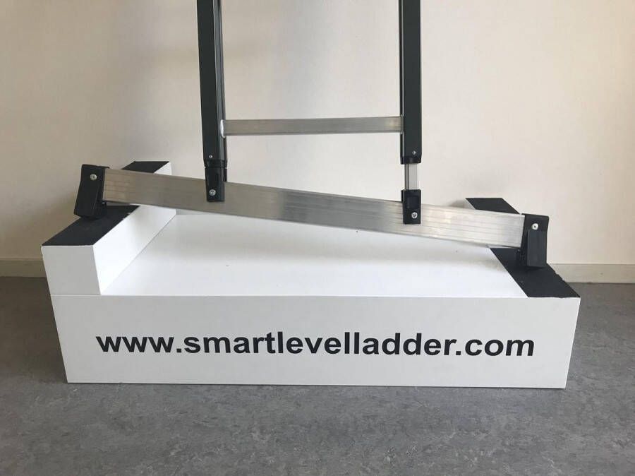 Smart Level Ladder Premium Schuifladder met Levelingssysteem 2 delig| 2x14 treden Gecoat |Leveling System Aluminium Anti slip EN 131-1 + 2 NEN 2484 TÜV en GS gecertificeerd