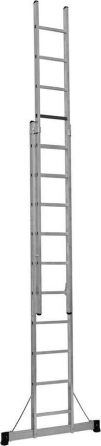 Smart Level Ladder Professionele Schuifladder 2-delig 2x10 treden |Aluminium Anti slip EN 131-1 + 2 NEN 2484 TÜV en GS gecertificeerd