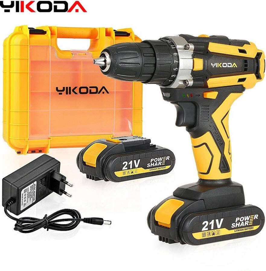 Smart-Shop Accuboormachine Oplaadbare Elektrische Schroevendraaier Lithium Batterij Multifunctionele Power Tools Yikoda 12 16.8 21V