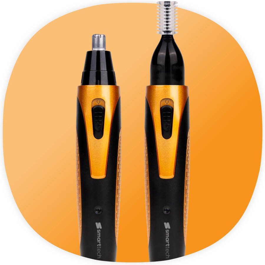 Smart-Tech Neushaartrimmers | Neustrimmer Oortrimmer Oplaadbaar 3.0 | Wenkbrauw trimmer | 2 in 1 oplaadbare Multifunctionele Neus- en oor trimmer | Trimmersets | Mannen en Vrouwen