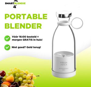Smartblender Smartblendie Blender to go Smoothie maker Mini blender Smoothie blender Portable blender Draagbaar & draadloos Roze