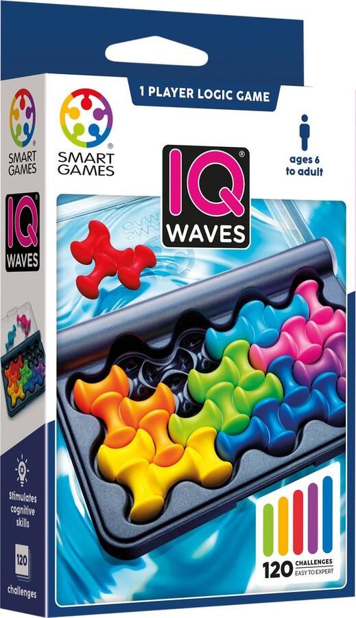 SmartGames IQ Waves 120 opdrachten reisspel denkspel