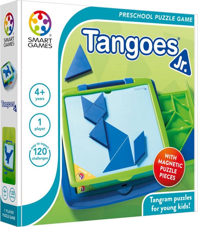 SmartGames Tangoes Jr kinderpuzzel 120 opdrachten Tangram
