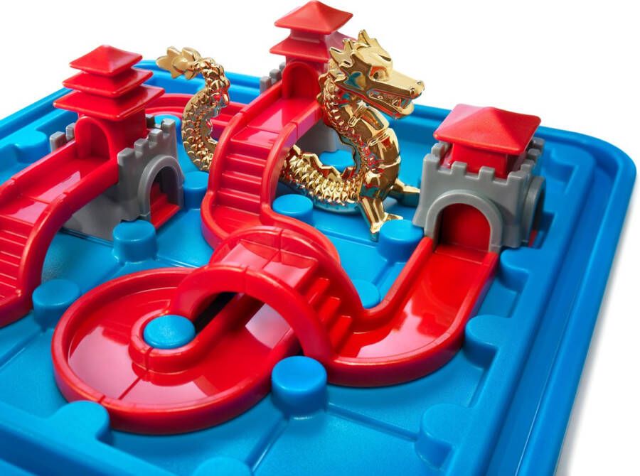 SmartGames Temple Connection Dragon Edition breinbreker 80 opdrachten met gouden draak