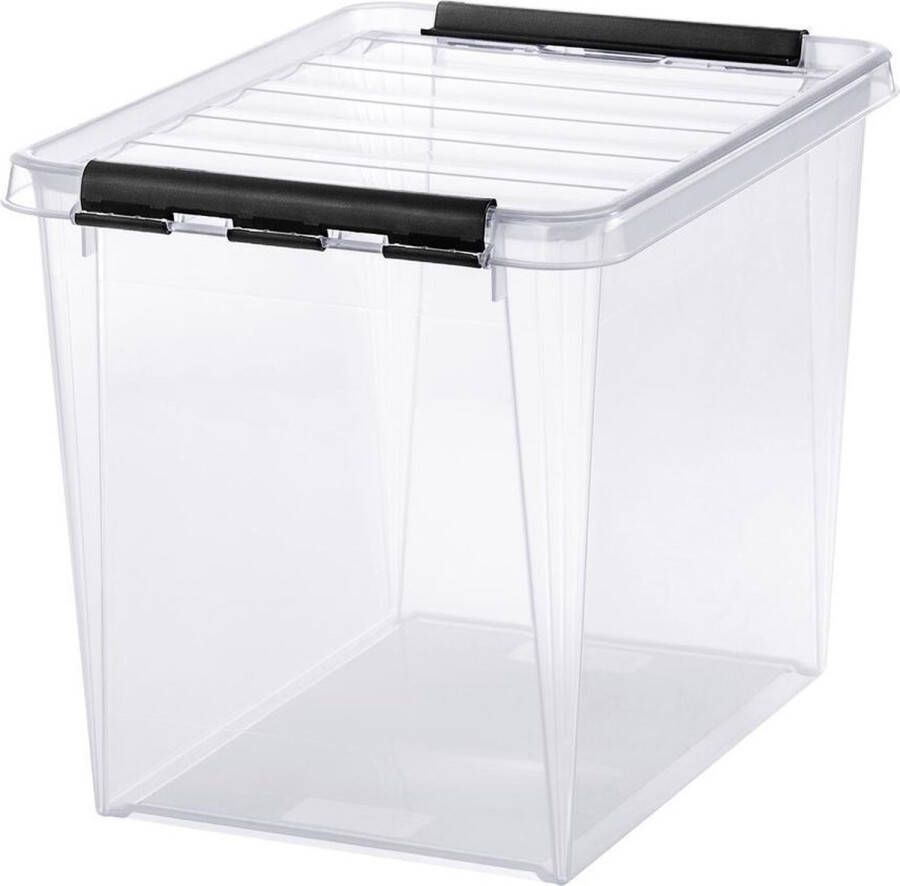 Orthex Opbergboxen met deksel 25 liter Transparant Stapelbaar 25 liter (30 x 40 x 32 cm)