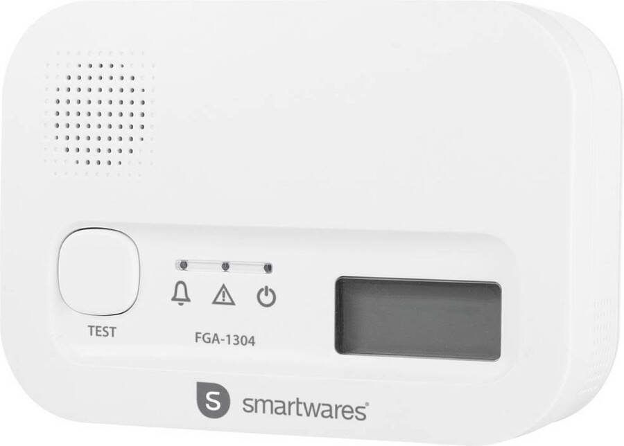 Smartwares Koolmonoxidemelder FGA-13041 10 jaar levensduur BSI Gecertificeerd CO Melder