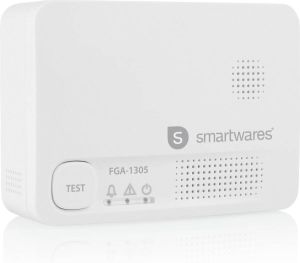 Smartwares FGA-13051 Koolmonoxidemelder 10 Jaar sensor BSI Gecertificeerd 85 dB